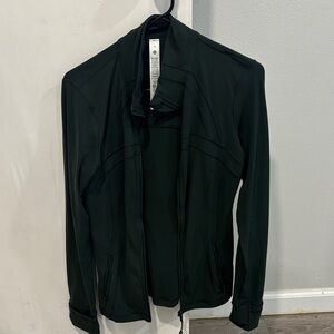 lululemon athletica dark green full-zip jacket